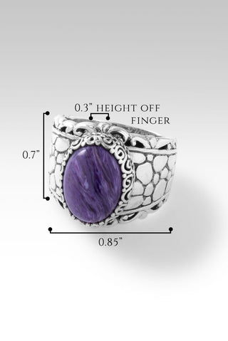 Trust His Love Ring™ in Charoite - Statement - only found at SARDA™