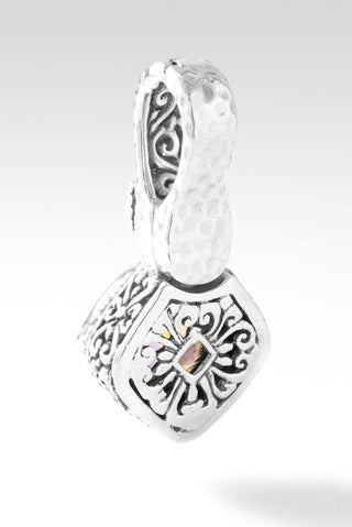 Trust His Plan Pendant II™ in Summer Peach™ Mystic Quartz - Integrated Magnetic Enhancer Bail - only found at SARDA™