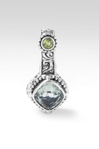 Trust His Plan Pendant™ in Prasiolite - Integrated Magnetic Enhancer Bail - only found at SARDA™