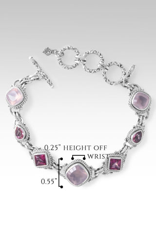 Trust His Word Bracelet II™ in Cloud Pink Rose Quartz - Multi Stone - only found at SARDA™