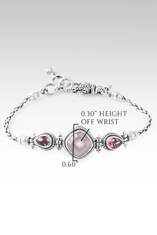 Trust His Word Bracelet™ in Cloud Pink Rose Quartz - Multi Stone - only found at SARDA™