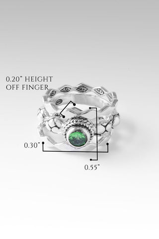 U R Loved Ring Set of 3™ in Tsavorite Garnet - Presale - only found at SARDA™