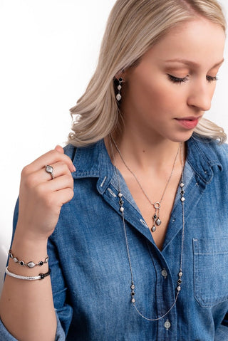 U R Valued Necklace™ in Black Spinel - Single Stone - only found at SARDA™