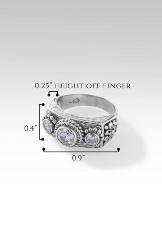 Unbroken Faith Ring™ in Moissanite - Dinner - only found at SARDA™