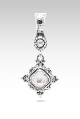 Unity Pendant™ in White Mother of Pearl - Magnetic Enhancer Bail - only found at SARDA™