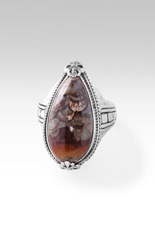 Unwaivering Faith Ring™ in Mushroom Ryolite - Dinner - only found at SARDA™