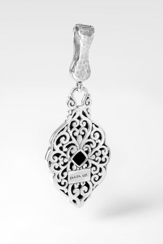 Walk in Love Pendant™ in Black Spinel - Magnetic Enhancer Bail - only found at SARDA™