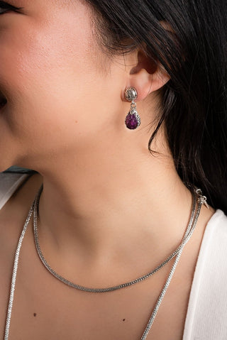 Waymaker Earrings™ in Purpurite - Stud Dangle - only found at SARDA™