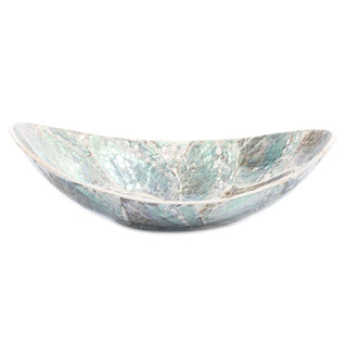 White Abalone Mosaic Oval Dish - Lifestyle - only found at SARDA™