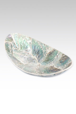 White Abalone Mosaic Oval Dish - Lifestyle - only found at SARDA™