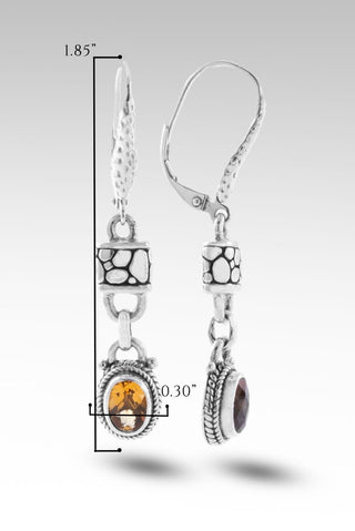 Wisdom is Supreme Earrings™ in Citrine - Lever Back - only found at SARDA™