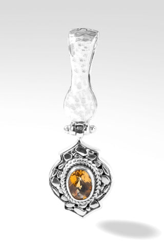 Wisdom is Supreme Pendant™ in Citrine - Magnetic Enhancer Bail - only found at SARDA™