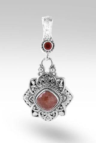 Wise are Uplifted Pendant™ in Orange Sunstone - Magnetic Enhancer Bail - only found at SARDA™