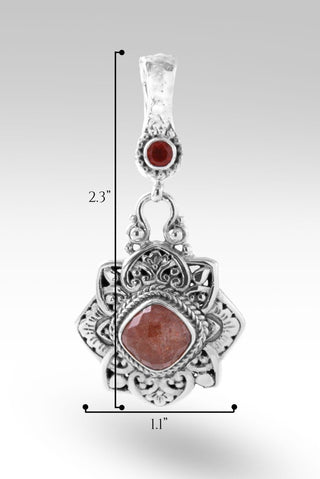 Wise are Uplifted Pendant™ in Orange Sunstone - Magnetic Enhancer Bail - only found at SARDA™