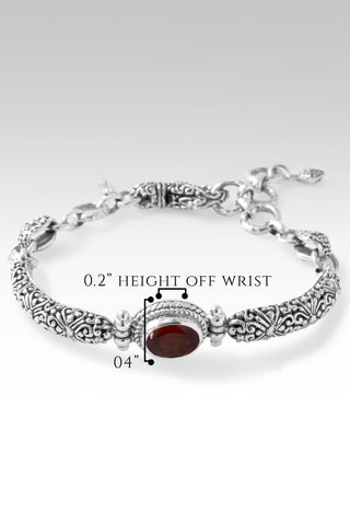 Wondrous Grace Bracelet™ II in Hessonite Garnet - Single Stone - only found at SARDA™