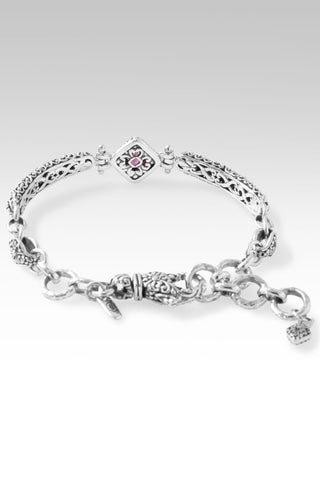 Wondrous Grace Bracelet™ in Malawi Pink Color Change Garnet - Single Stone - only found at SARDA™