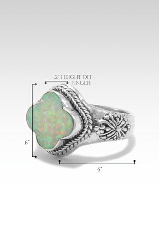 Wondrous Grace Ring™ in Peaches & Cream Simulated Opal - Dinner - only found at SARDA™