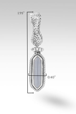 Yesterday Today & Forever Pendant™ in White Moonstone - Magnetic Enhancer Bail - only found at SARDA™