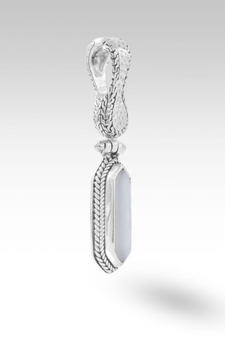 Yesterday Today & Forever Pendant™ in White Moonstone - Magnetic Enhancer Bail - only found at SARDA™