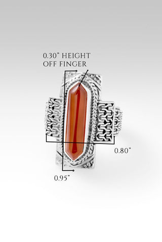 Yesterday Today & Forever Ring™ in Carnelian - Statement - only found at SARDA™